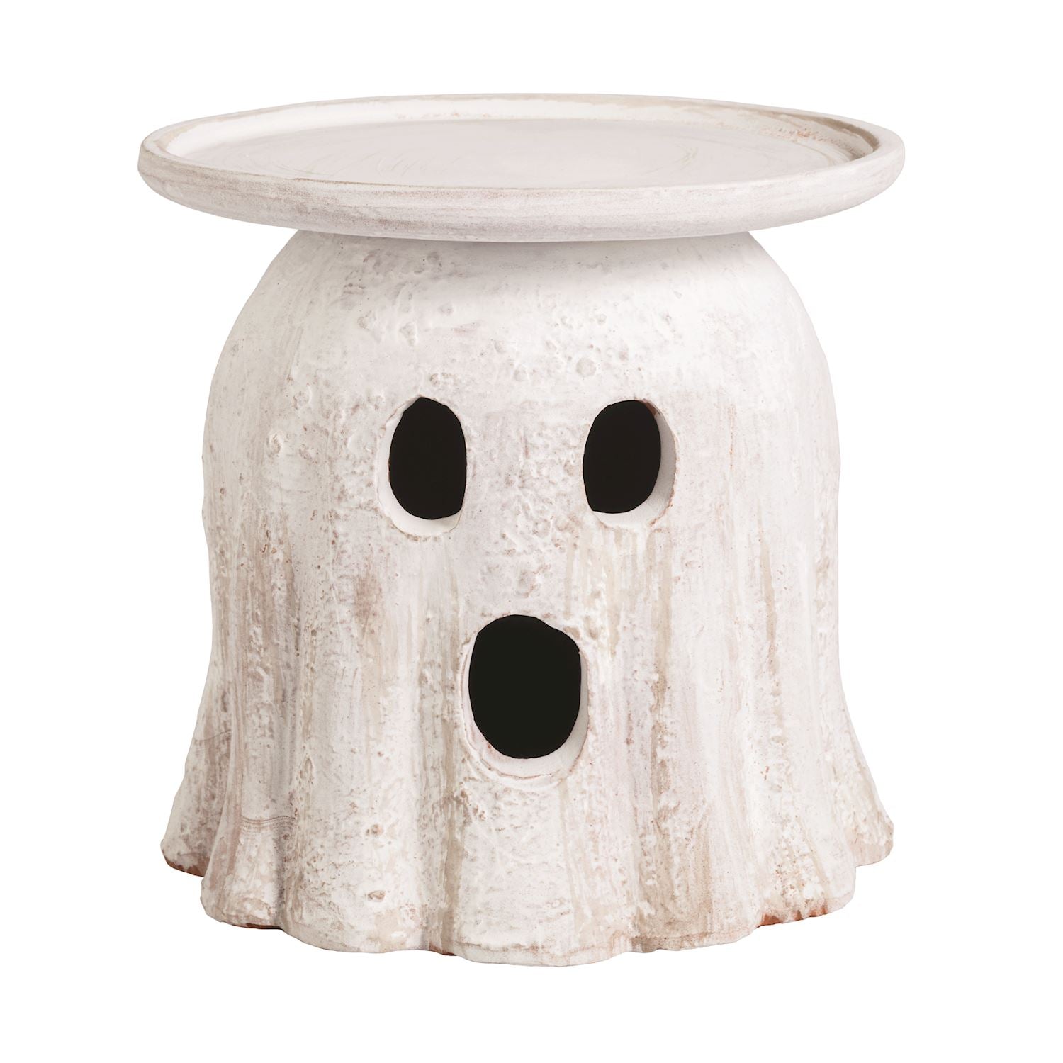 Terracotta Halloween Pillar Candle Holder