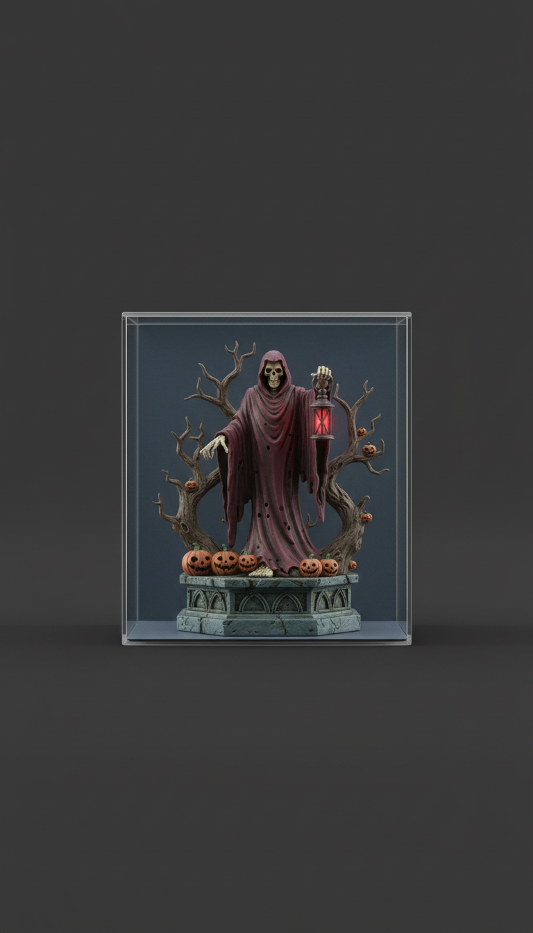 Resin Spooky Collectible with Display Box