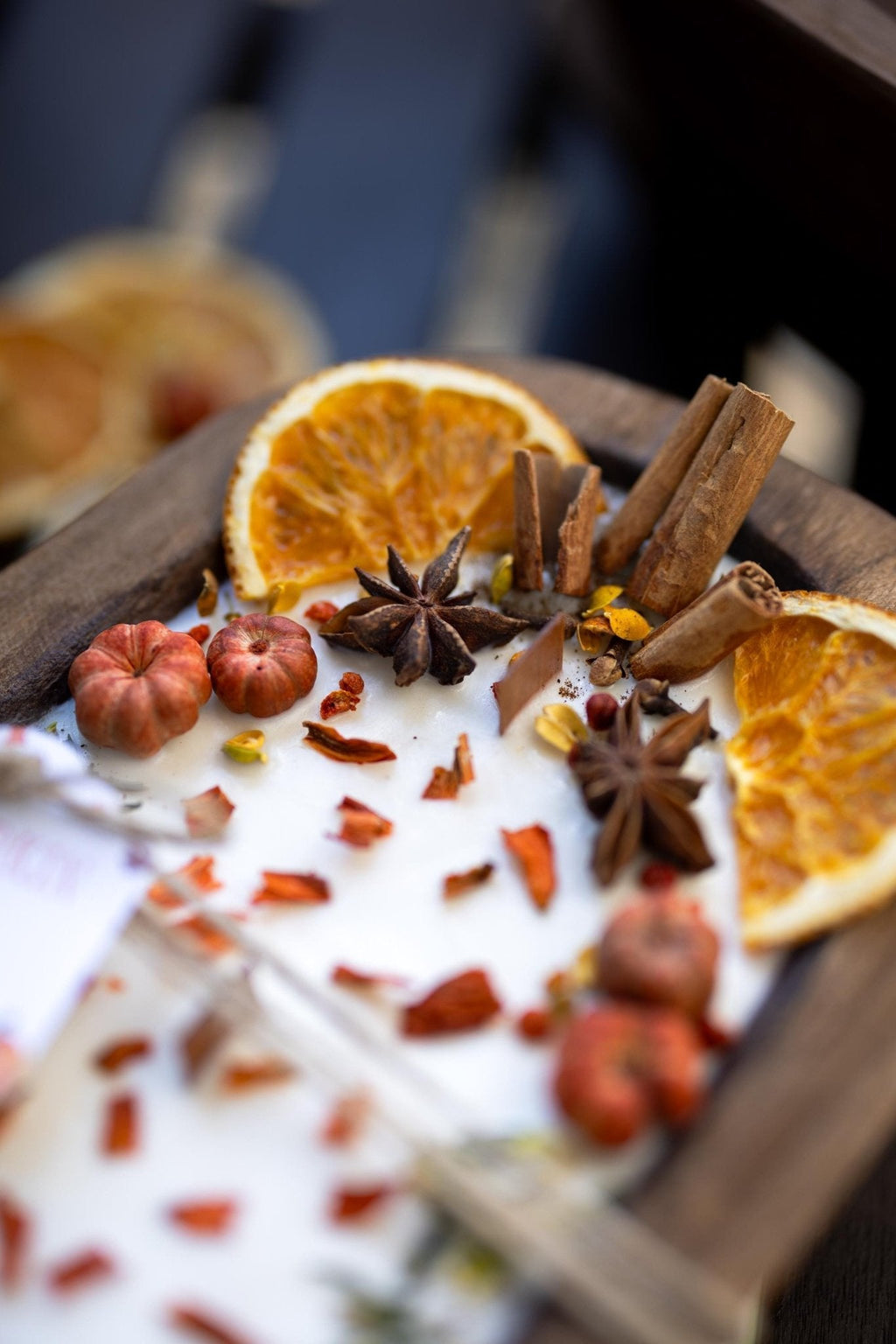 Large Wooden Pumpkin Candle – Autumn Season Home Decor